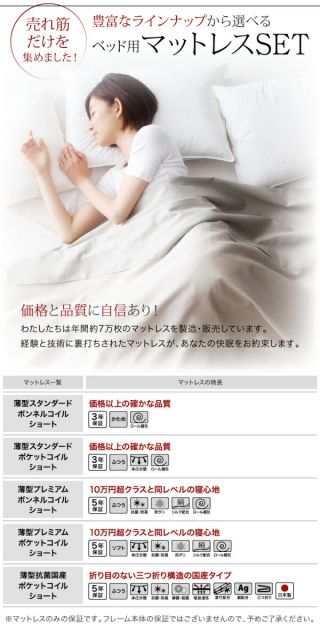 収納付きベッド シングルベッド セミダブルベッド 収納 収納付き 収納ベッド 大容量 収納ボックス 布団 敷き布団 薄型スタンダードボンネルコイルマットレス付き シングル ショート丈 深さグランド 組立設置付