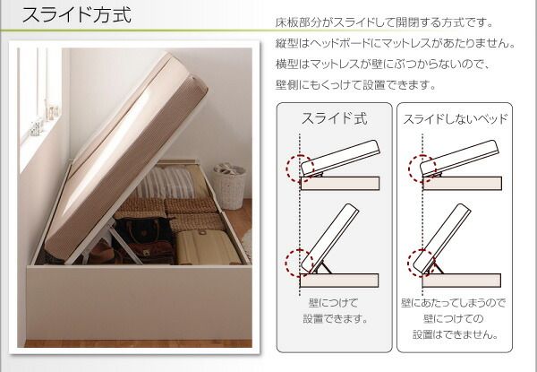 スーパSALE10倍＆4時間限定10％OFF 収納付きベッド シングルベッド セミダブルベッド 収納 収納付き 収納ベッド 大容量 収納ボックス 布団 敷き布団 薄型プレミアムボンネルコイルマットレス付き 横開き シングル 深さレギュラー 組立設置付