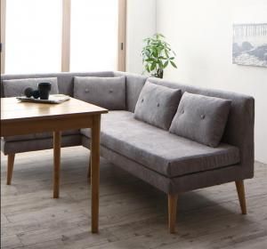 スーパSALE10倍＆4時間限定10％OFF 北欧デザインソファ リビングダイニングセット 3点セット(テーブル+2Pソファ1脚+アームソファ1脚) 左アーム W115 組立設置付