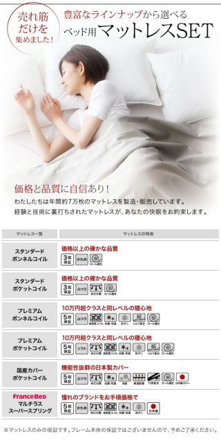スーパSALE10倍＆4時間限定10％OFF ライト・コンセント付きモダンデザインベッド 国産カバーポケットコイルマットレス付き セミダブル 組立設置付