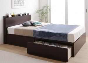 スーパSALE10倍＆4時間限定10％OFF 収納付きベッド シングルベッド セミダブルベッド 収納 収納付き 収納ベッド 大容量 収納ボックス 布団 敷き布団 スタンダードポケットコイルマットレス付き Aタイプ セミダブル 組立設置付
