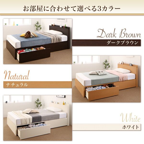 スーパSALE10倍＆4時間限定10％OFF 収納付きベッド シングルベッド セミダブルベッド 収納 収納付き 収納ベッド 大容量 収納ボックス 布団 敷き布団 ベッドフレームのみ A(S)+B(SD)タイプ ワイドK220 組立設置付