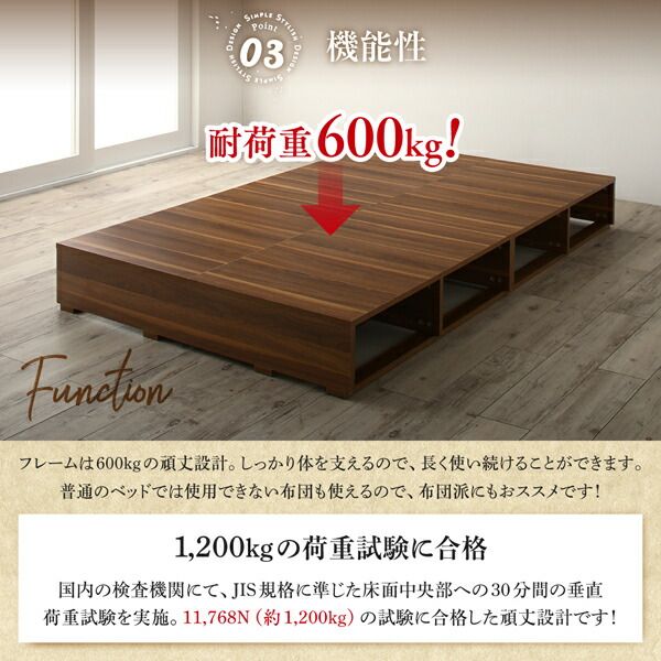 スーパSALE10倍＆4時間限定10％OFF 布団で寝られる おしゃれなヴィンテージ・モダン風 引き出し収納バイカラーベッド 国産カバーポケットコイルマットレス付き 引き出しなし セミダブル 組立設置付