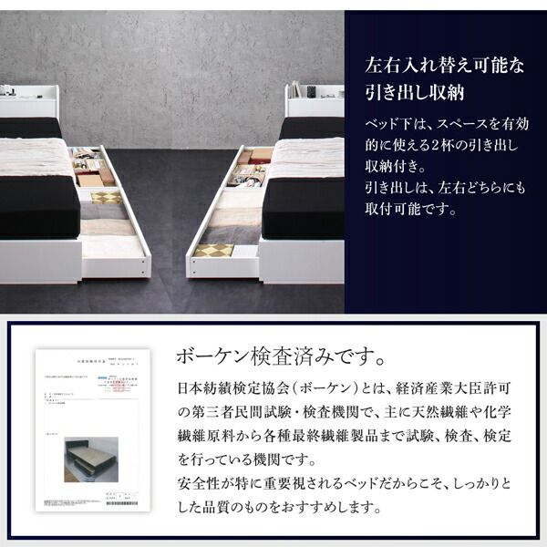 スーパSALE10倍＆4時間限定10％OFF MITAS寝具SELECT セットで決める 棚・コンセント付本格ホテルライクベッド プレミアムポケットコイルマットレス付き 寝具カバーセット付 セミダブル 組立設置付