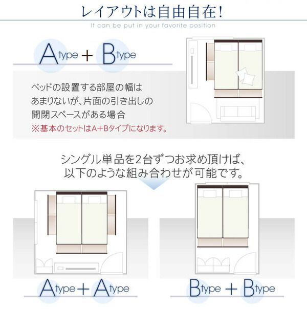 スーパSALE10倍＆4時間限定10％OFF ベッド 連結 収納ベッド ベッドフレーム マットレス付き 収納 コンセント付き ファミリー ウォールナット ホワイト ブラック オーク ワイドK200 プレミアムボンネル付き 組立設置付