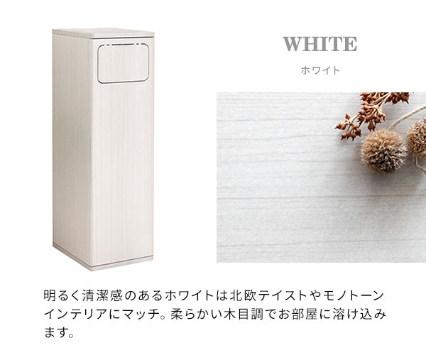 シンプルデザインのダストボックス　幅25×奥行き30×高さ80cm　45L