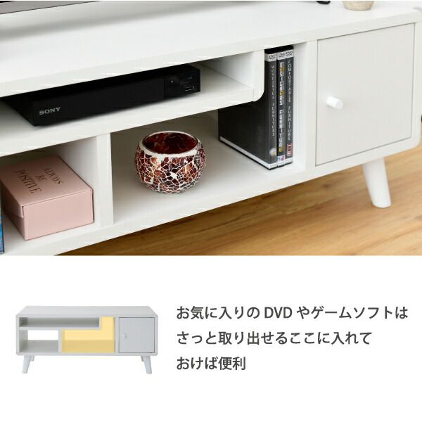 3%OFFクーポン有  テレビ台 コンパクト 幅80 奥行41 高さ35.5 Pico かわいい  脚付き 北欧風 レコーダー収納 32型 対応 ナチュラル ホワイト ブラウン ひとり暮らし dvd収納 天然木
