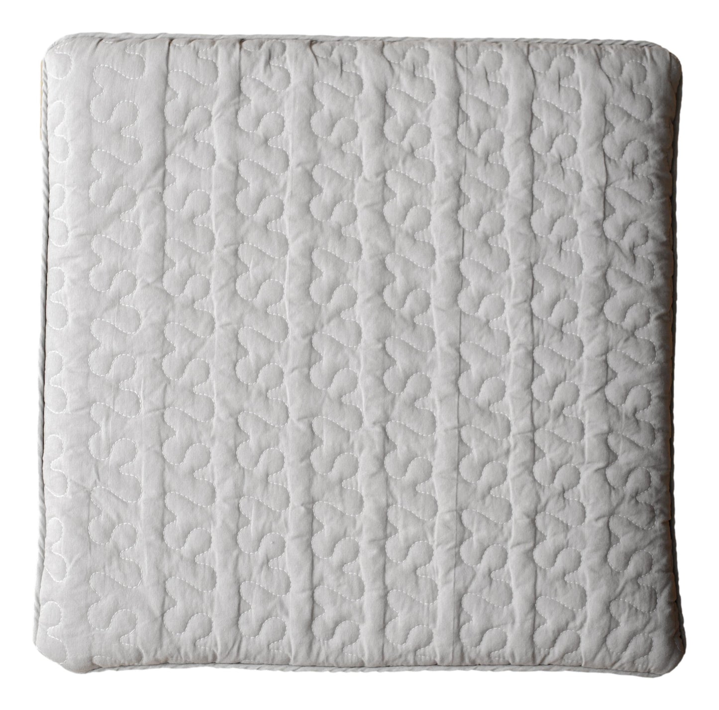 綿100％生地　イブル　チェアパッド　チェアカバー　チェアクッション　円形直径35cm／正方形40cm角