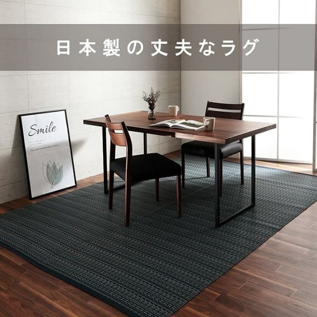 洗える カーペット ダイニング ラグ 敷詰 丈夫 日本製 国産 除菌スプレー対応 アウトドア ペット 本間3畳（約191×286cm）