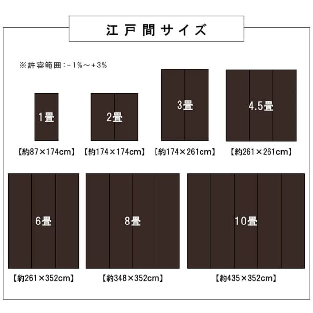 洗える カーペット ダイニング ラグ 敷詰 丈夫 日本製 国産 除菌スプレー対応 ござ アウトドア ペット 団地間6畳（約255×340cm）