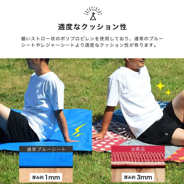 パッチワーク調 洗える ラグ アウトドア 収納袋付き 国産 日本製 丈夫 約174×174cm 江戸間2畳