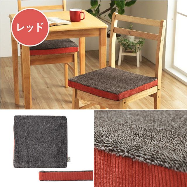 スーパSALE10倍＆4時間限定10％OFF クッション シート コーデュロイ風 低反発 約40×40cm