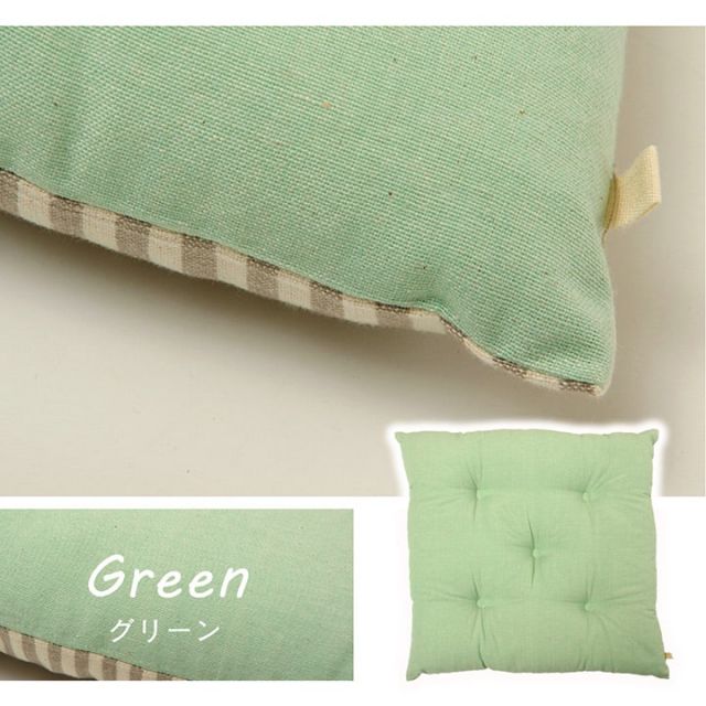 クッション シート 椅子 日本製 オーガニックコットン 綿100% 無地 洗える 約40×40cm