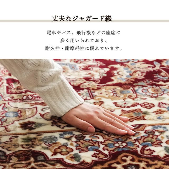 スーパSALE10倍＆4時間限定10％OFF ラグ 正方形 オールシーズン 洗える 軽い コンパクト メダリオン柄 約200×200cm ホットカーペット対応