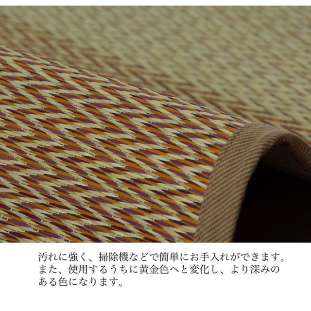 堀こたつ 掘りごたつ 堀り 炬燵 い草 ラグ 敷 市松 くり抜き 付属 マジックテープ 連結  裏 不織布  裏 不織布 約191×191cm（中抜き:約90×90cm）