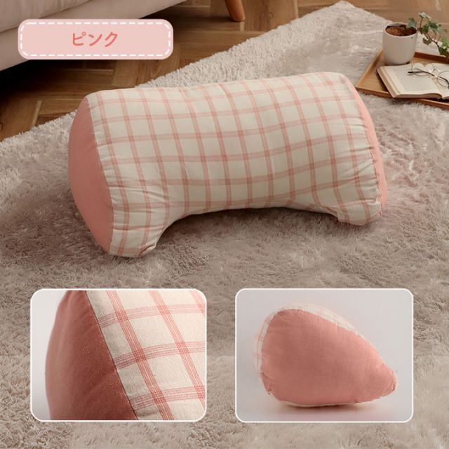 スーパSALE10倍＆4時間限定10％OFF クッション 寄りかかり 日本製 オーガニックコットン 綿100% チェック 洗える 背もたれ 約60×35×25cm