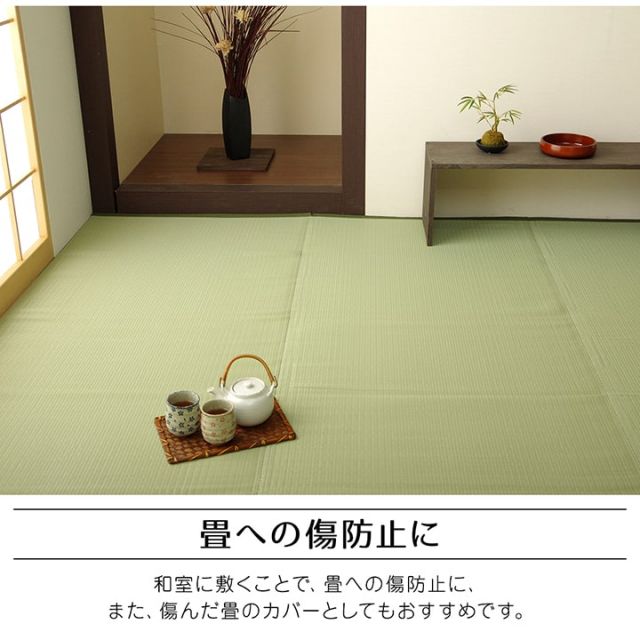 ラグ 洗える 日本製 国産 アウトドア レジャー アウトドア 和室 シンプル 江戸間1畳(約87×174cm)