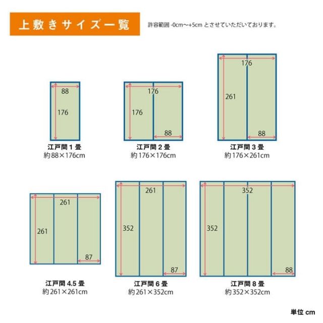 い草 上敷き カーペット 制菌 抗菌防臭 消臭 小林製薬KOBA-GUARD  江戸間4.5畳(約261×261cm）