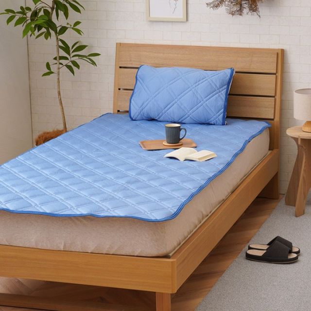 スーパSALE10倍＆4時間限定10％OFF 寝具 敷きパッド 枕パッド2個 3点セット シングル 洗える 冷感 涼感 接触冷感 PCM加工 敷きパッド約140×200cm 枕パッド約47×58cm