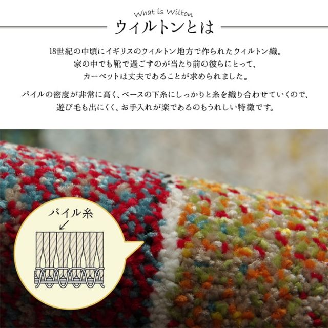 玄関マット トルコ製 ウィルトン織り 約60×90cm 抗菌防臭 消臭機能 へたりにくい