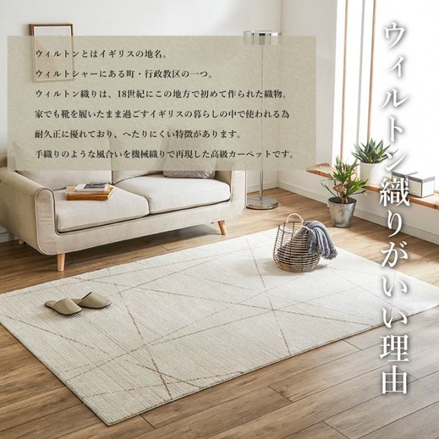 モルドバ製 ウィルトン織り カーペット 柔らかタッチ 約160×230cm