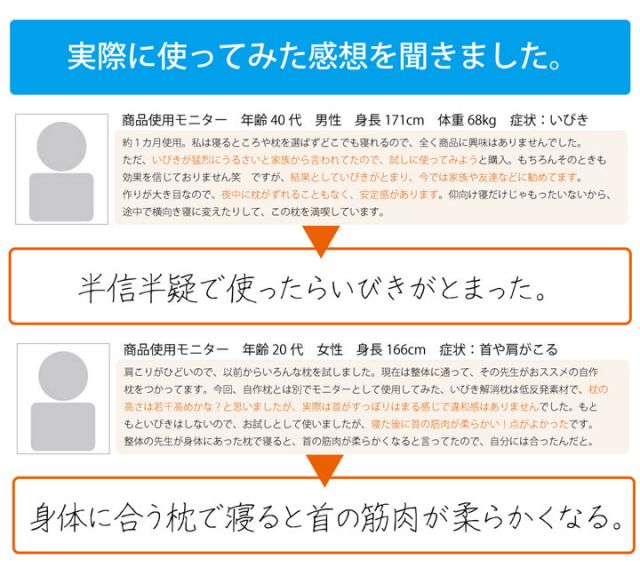 ピロー 枕 洗える 低反発 いびき解消 低反発 約64×35