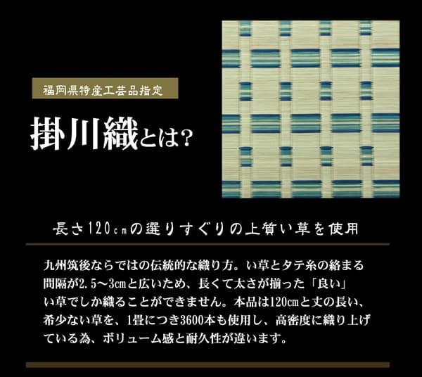 掛川織 い草カーペット 『雲仙』 本間3畳(約191×286cm)