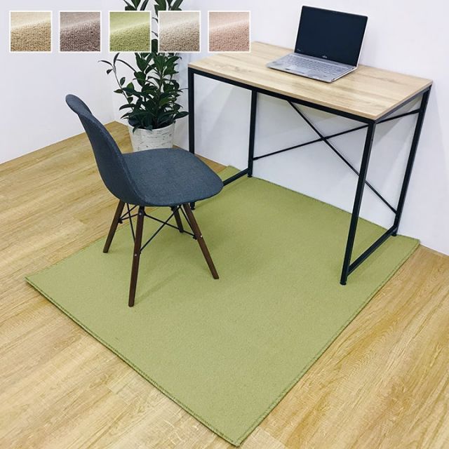 デスクカーペット  日本製 抗菌 消臭 清潔  撥水 抗アレル物質 ダニ対策 約117×140cm