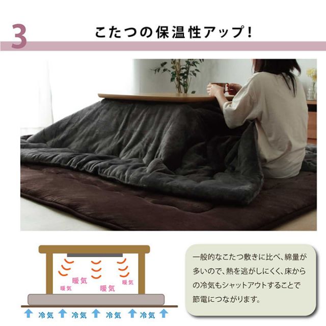 ラグ こたつ敷き布団 長方形大 幅広ラグ 約220×300cm