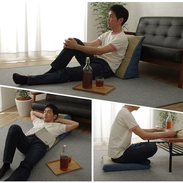 スーパSALE10倍＆4時間限定10％OFF い草 くつろぐ ソファにおすすめ クッション 枕 ソファ枕 さらさら 消臭 シンプル 約20×50×20cm