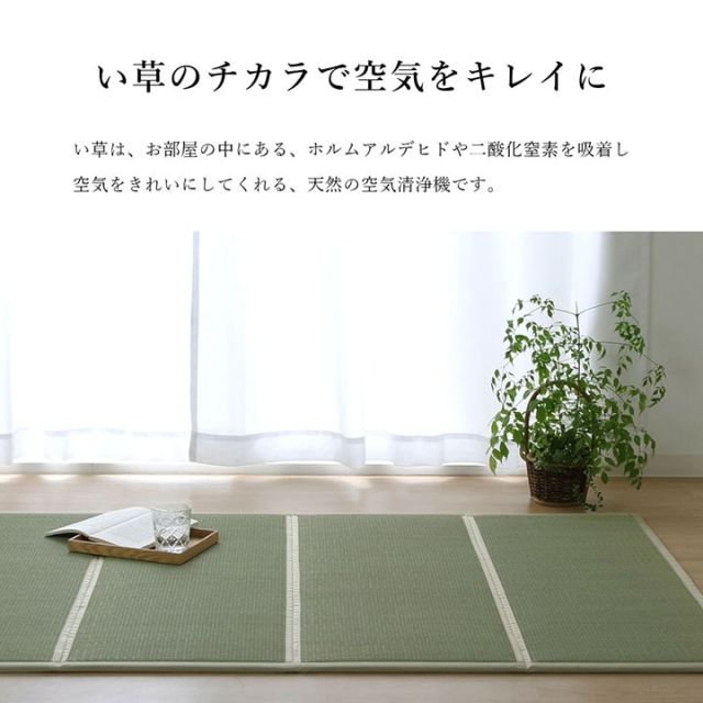 い草 ユニット 畳 軽量 抗菌防臭 消臭 防音 断熱性 お手入れ 簡単 楽 収納 便利 約100×200cm