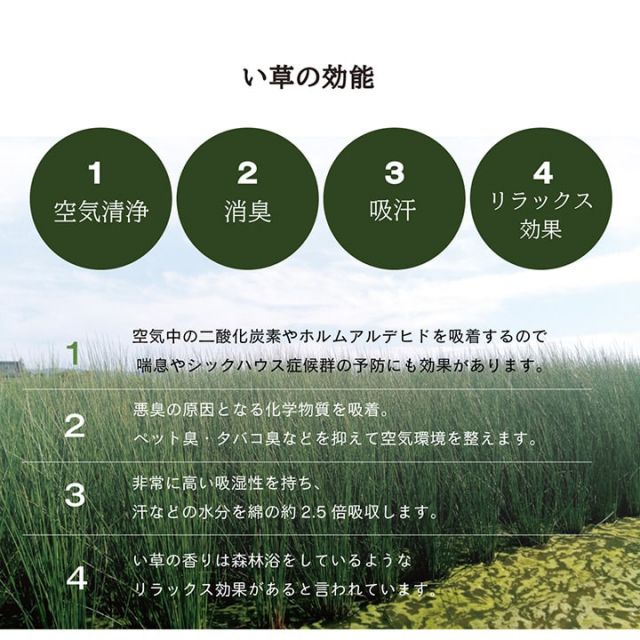 い草 置き畳 ユニット畳 システム畳 無地調 シンプル モダン シック おしゃれ空間 消臭 縁無し お手入れ簡単 裏面滑り止め 収納便利 約70×70×1.5cm 単品
