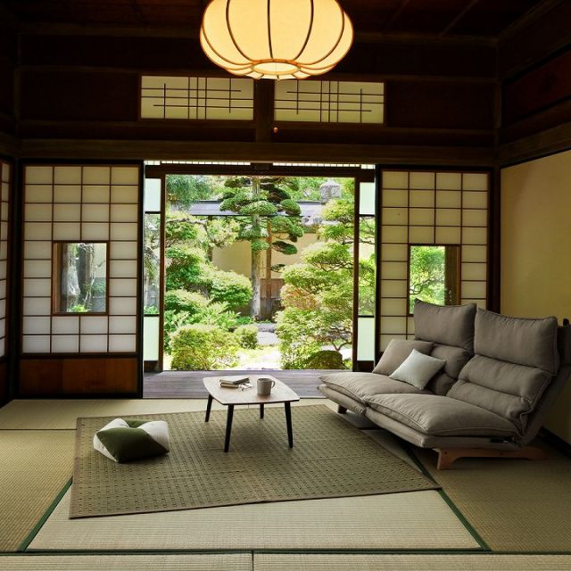 日本 い草 イグサ 自然素材 夏 年間 おすすめ カーペット ラグ 涼しいい 江戸間1畳 87×174cm ブルー