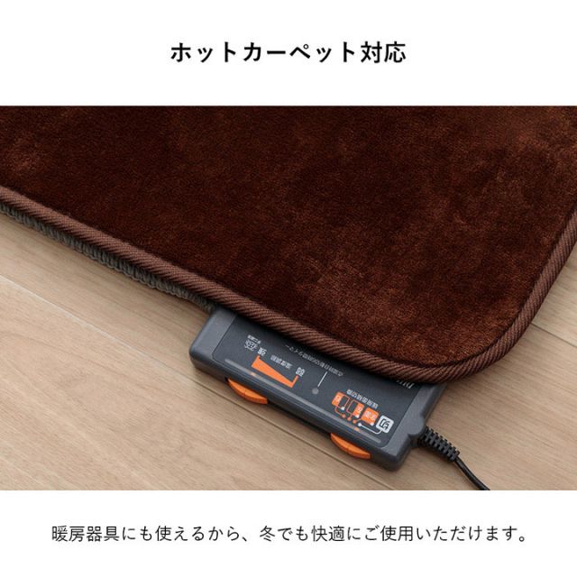 スーパSALE10倍＆4時間限定10％OFF ラグ 選べる 厚み 長方形 小さい 撥水 ホットカーペット対応 冬 フランネル 無地 ベージュ 約90×185×0.1cm