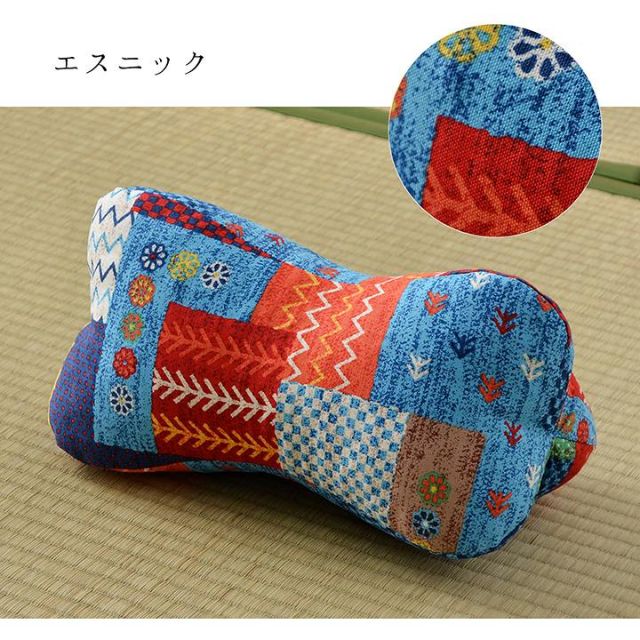 寝具 枕 くつろぐ もっちり 機能性 お昼寝 低反発チップ パイプ 日本製 ほね枕 足枕 約35×17cm