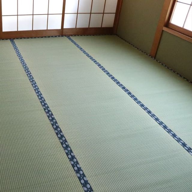 純国産 い草 上敷き はっ水 カーペット 双目織 江戸間8畳(約352×352cm）