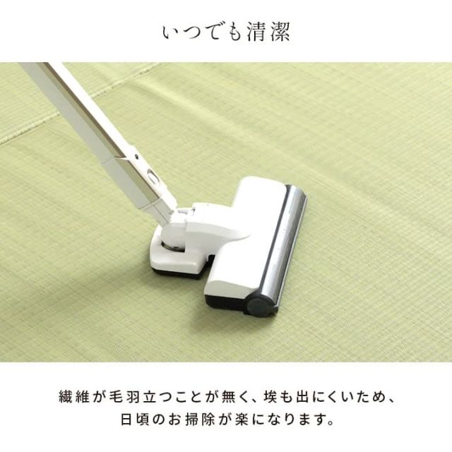 洗える ござ 日本製 国産 カーペット 丈夫 除菌スプレー対応 敷詰 ラグ 敷物 ペット 無地 江戸間1畳（約87×174cm）