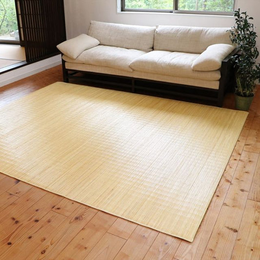 籐 ラグ カーペット 自然素材 ひんやり インドネシア産 むしろ 本間8畳 約200×200cm