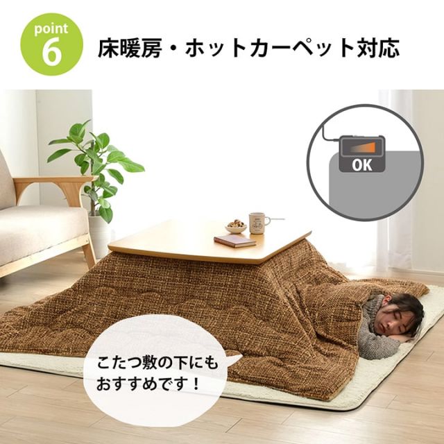 ラグ 下敷き 滑り止め 滑りにくい 防音 へたりにくい ボリューム ウレタン30mm クッション性 約180×235cm 床暖房 ホットカーペット対応