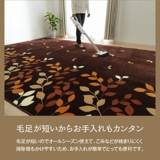 ラグ 長方形 洗える 撥水 大きい コンパクト たためる なめらか 約235×330cm ホットカーペット対応