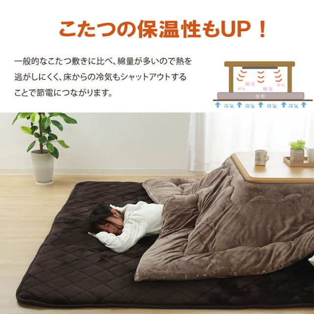 ラグ こたつ敷き布団 長方形 大きい 幅広ラグ 約220×360cm