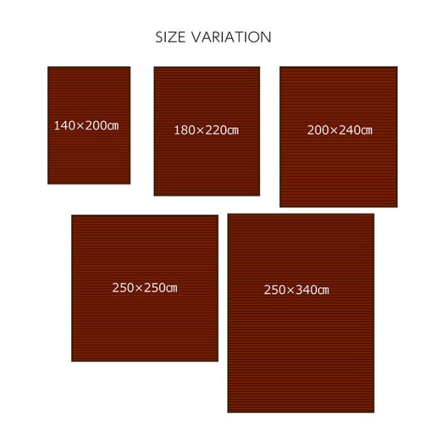 竹 ラグ カーペット 無地  自然素材 丈夫 ひんやり 孟宗竹 皮下使用  約250×340cm