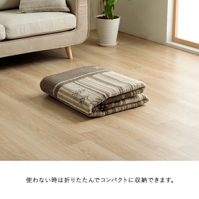 カーペット　抗菌ラグ　消臭ラグ　抗ウイルス　ホットカーペット対応 ダイニングラグ 正方形 ギャベ柄 約190×190cm