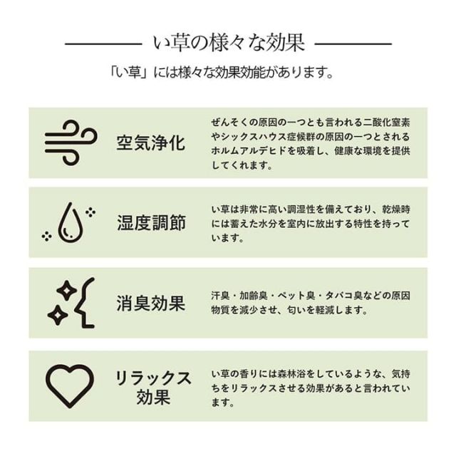 い草ラグ 花ござ カーペット 格子柄 ナチュラル シンプル 和室 抗菌防臭 消臭 お手入れ簡単 夏快適さらさら 江戸間3畳 (約174×261cm）