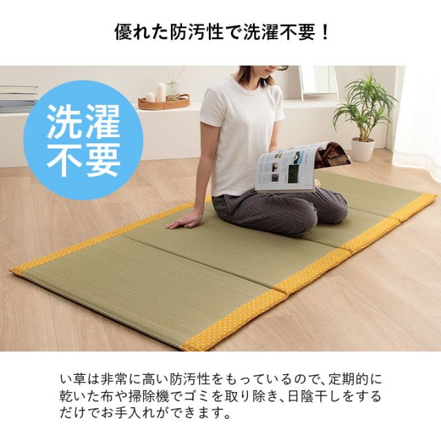 寝具 マット マットレス い草 コンパクト 調湿効果 抗菌防臭 グリーン 90×200cm