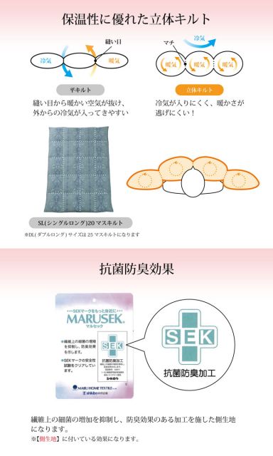 寝具 羽毛 掛け布団 日本製 抗菌防臭 防ダニ アレルプラス加工 立体キルト ダウンパワー370 ホワイトダックダウン90％ シングルロング 150×210cm