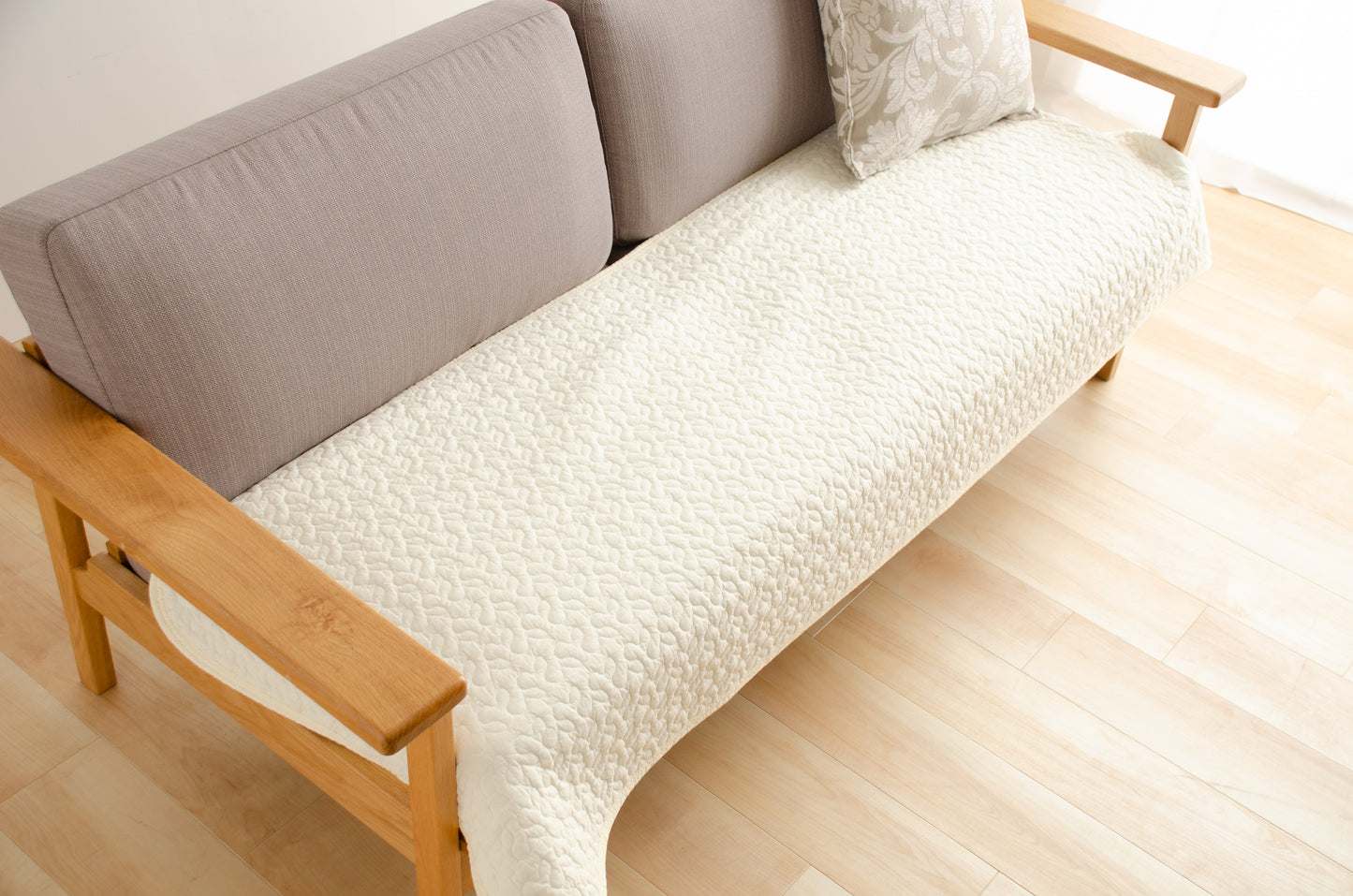 綿100％生地　イブルマット イブルソファパッド ソファカバー 65x170cm　洗える　イブル　送料無料　ベビーマット