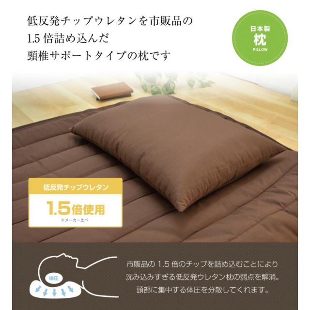 布団セット 日本製 シングルサイズ寝具9点セット（ボリューム掛布団 低反発チップ枕 低反発ウレタン３層敷布団 除湿シート 布団カバーセット 収納袋）