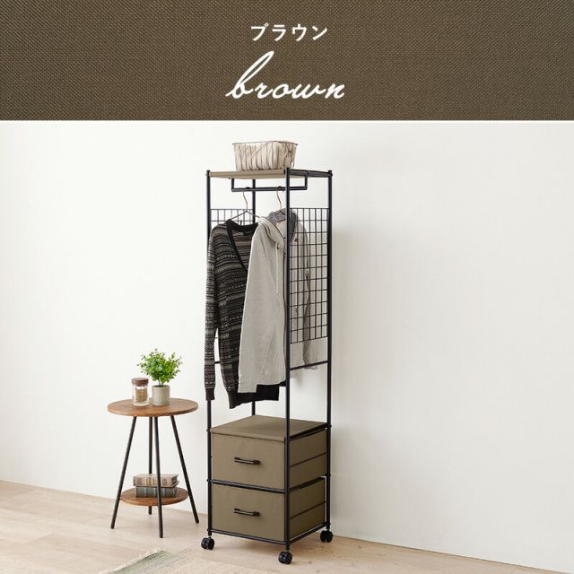 スーパSALE10倍＆4時間限定10％OFF スリムキャスターハンガーラック