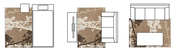 ラグマット/絨毯 GROVE RUG 140cm×200cm ブラウン 長方形 『NEXTHOME』 〔リビング ダイニング〕代引NG